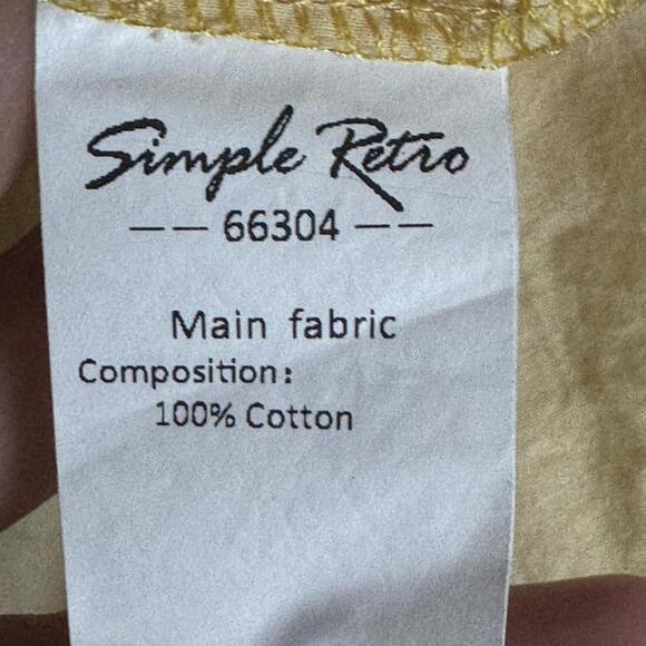 vintage butter yellow embroidered floral trim and lace trim blouse - Picture 7 of 7